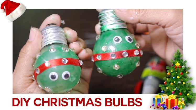 DIY Christmas Bulb || Useful Crafts with Waste Material || Krafts n Creations