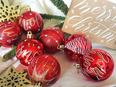 DIY Christmas Ornaments Decoration with Markers