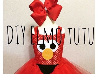 DIY Elmo tutu dress