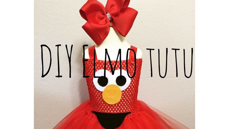 DIY Elmo tutu dress