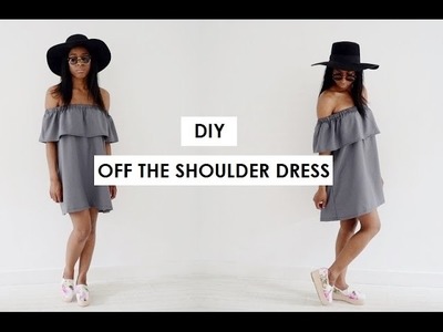 DIY | HOW TO MAKE AN OFF THE SHOULDER DRESS
