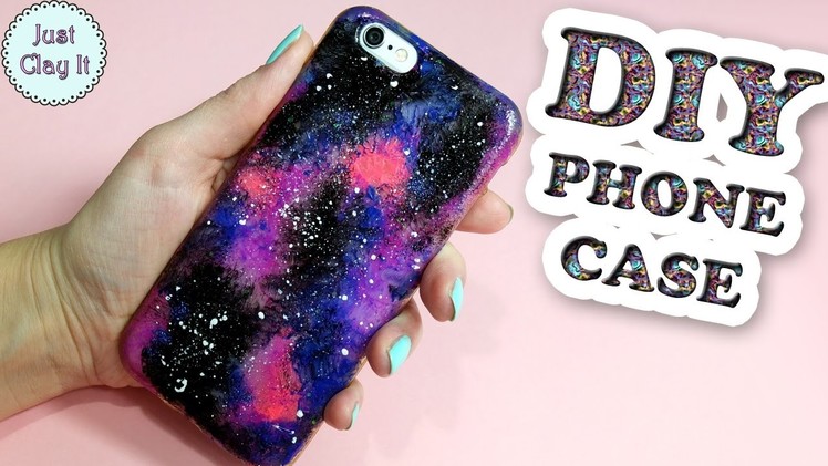 ❤ DIY ❤ How to make GALAXY phone case! Easy phone case tutorial