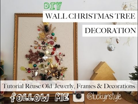 DIY | How to make Wall Christmas Tree Ideas Sustainable Decor ♥ Easy Tutorial
