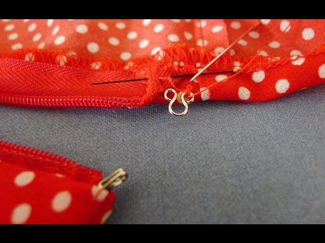 DIY how to sew hook and eye, hook and eye sewing for beginners