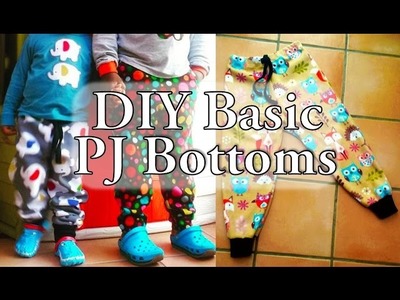 DIY │How to sew make Basic Cuffed Pyjama Bottoms │Tutorial │makeitwithchichi Ep 16