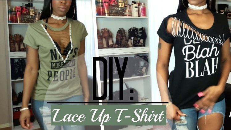 DIY: Lace Up T-Shirt! | $5