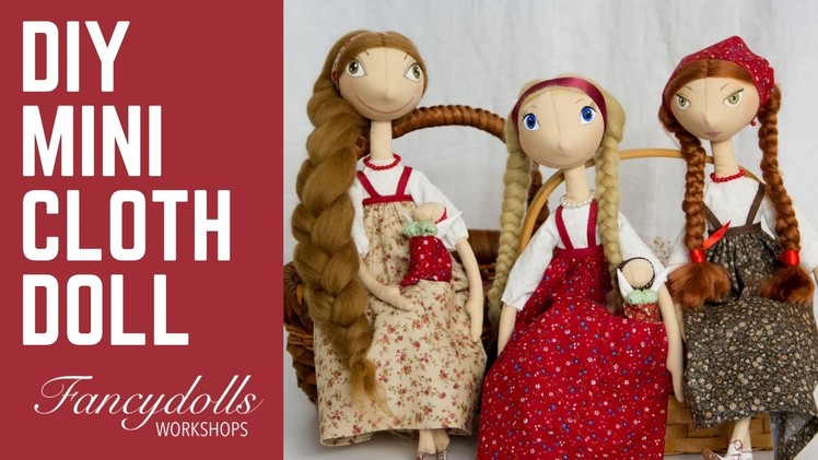 DIY Mini cloth doll Russian doll Motanka
