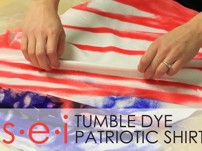 DIY Patriotic Tie Dye Shirt Tutorial : SEI Tumble Dye