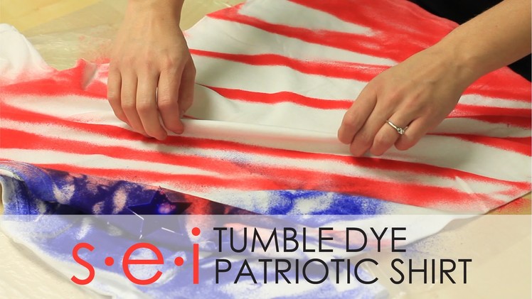 DIY Patriotic Tie Dye Shirt Tutorial : SEI Tumble Dye