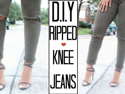 DIY: Ripped Knee Jeans (Video)
