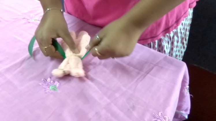 DIY Towel art || How to make a teddy bear using a towel
