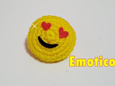 DIY tutorial Emoticon all'uncinetto - crochet emoticon smile