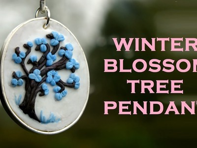 DIY Winter Blossom Tree PENDANT. Necklace