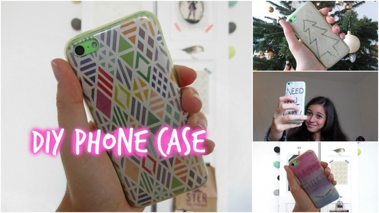 Easy and quick DIY phone cases + christmas phone case