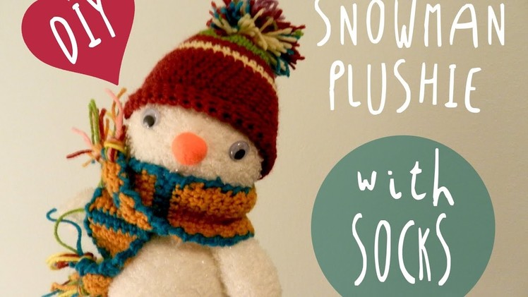 FROSTY the PLUSHIE snowman * DIY with SOCKS * By ART Tv