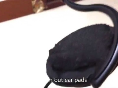 Headphone ear pad replacement SENNHEISER PMX 60 DIY