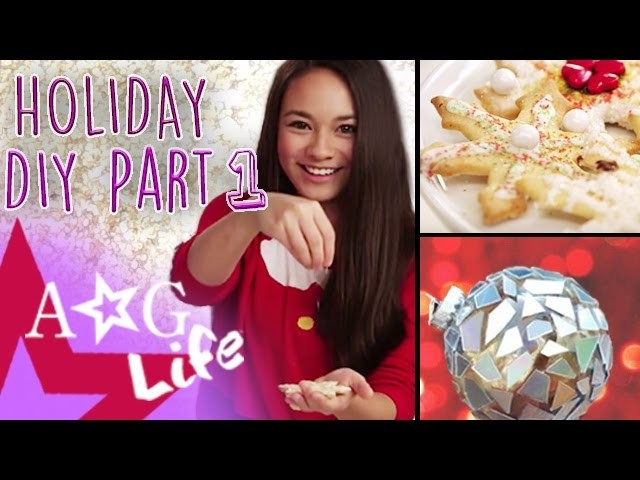 Holiday DIYs #1: Snowflake Holiday Cookies & Disco Ornament DIY | #TeamAGLife Ep. 59 | American Girl