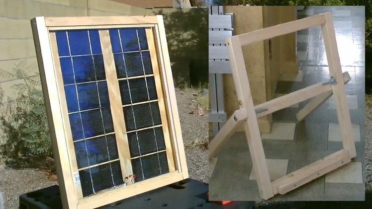 Homemade Solar Panel "Stand" - Easy DIY stand (for my DIY solar panel) - Full Instr.