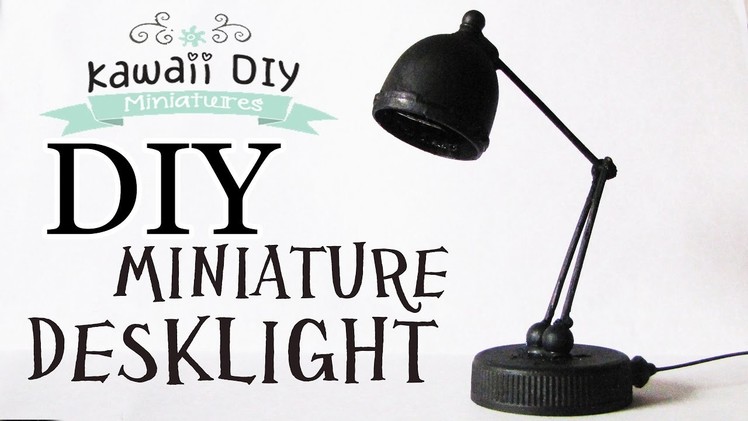 How to Make a Miniature Desk Lamp | Dollhouse Diy