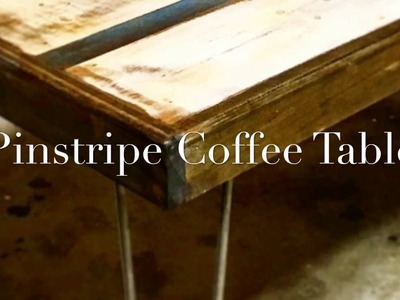 Lazy Guy DIY: Pinstripe Coffee Table Tutorial