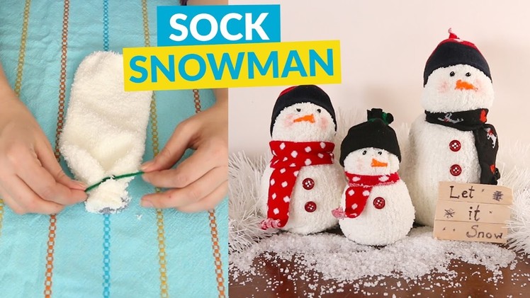 Make An Adorable DIY Sock Snowman!