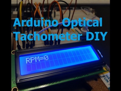 Measure RPM w. DIY Arduino Optical Tachometer using Infrared LED & Phototransistor