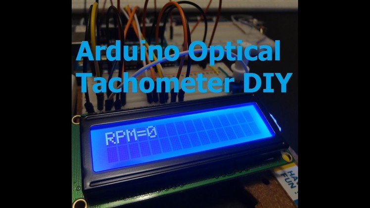Measure RPM w. DIY Arduino Optical Tachometer using Infrared LED & Phototransistor