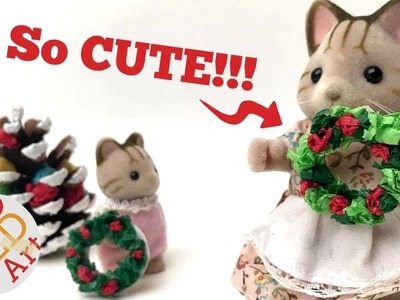 Mini Wreath DIY - Mini Dolls House Accessories - Cute Christmas DIYs