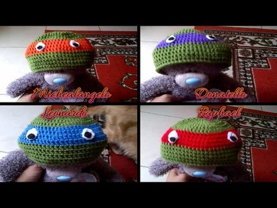 Ninja Turtle Crochet Beanie