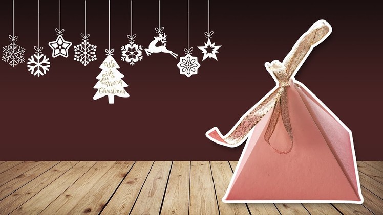Origami Pyramid Box Tutorial ♥︎ DIY ♥︎ Cute Gift Box ♥︎ | Christmas Gift Ideas!