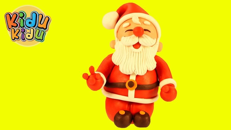 Play Doh DIY How to make Santa Claus | Christmas Play Dough Creations