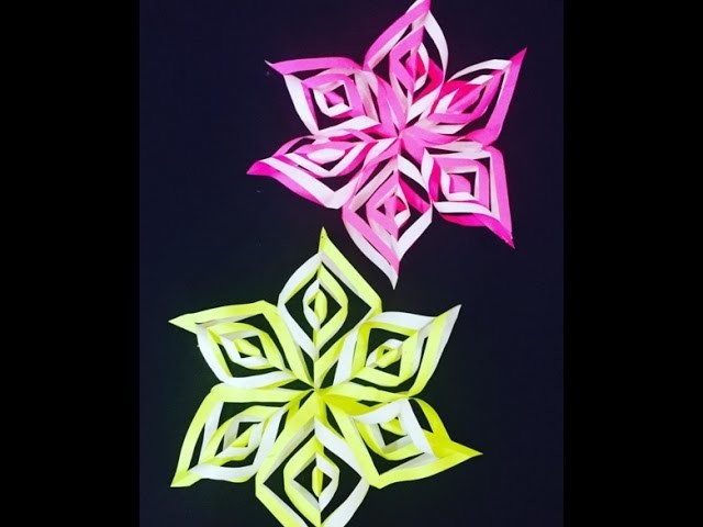 Snowflake DIY Tutorial - How to Make DIY Paper Snowflakes for DIY decorations
