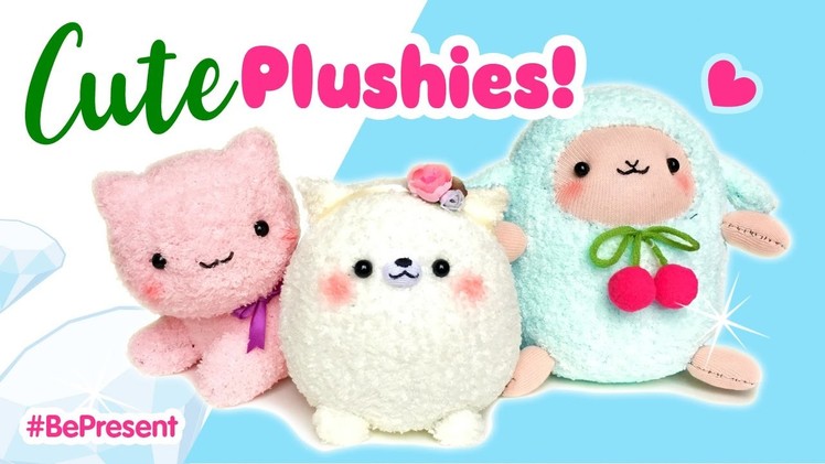 3 Adorable Handmade Plushies!!! Budget DIY Gifts for People You Love