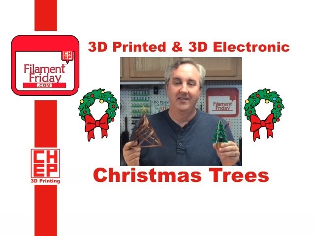 3D Printed Christmas Tree and 3D Electronic Christmas Tree - How To and Assembly