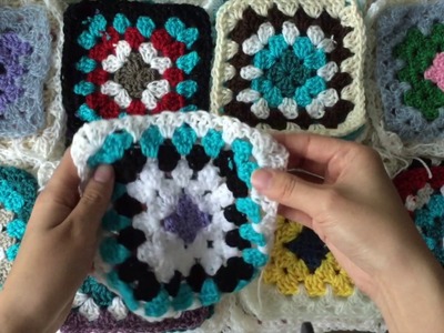 ASMR Soft Spoken Crochet Granny Squares Binaural Mic
