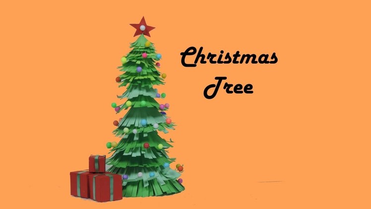 Christmas Tree | How to make Christmas Tree for School Project | How to make a Paper Christmas Tree