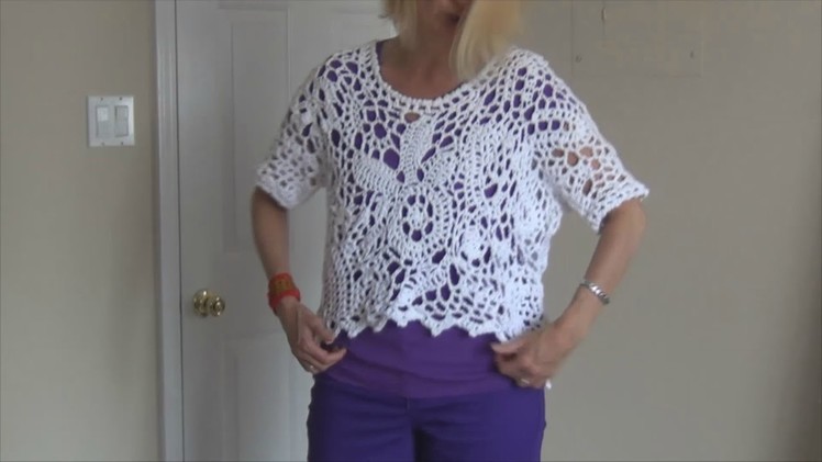 Crochet a Free Form Top Pt 1 0f 10 (talking only in this lesson)
