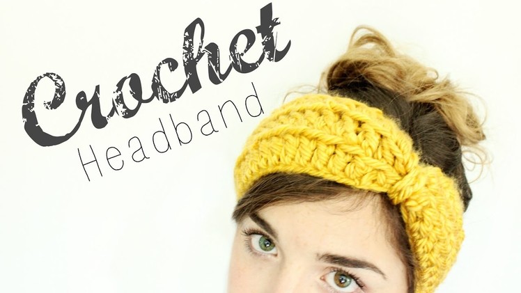 Crochet Bow Headband. Crochet Tutorial. Veronica Marie