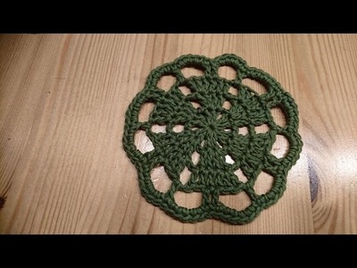 Crochet Gifts - Siem's Christmas Tree Coasters - Tutorial English