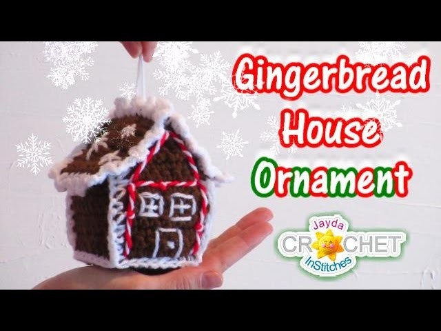 Crochet Gingerbread House Tree Ornament