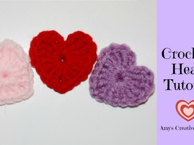 Crochet Heart Motif Tutorial