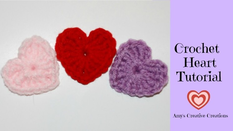 Crochet Heart Motif Tutorial