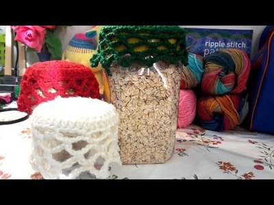 Crochet  jar cover