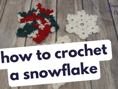 Crochet Snowflake Ornament Tutorial - FREE PATTERN - Red Heart LW2693