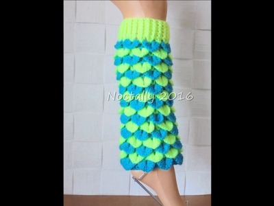 Crocodile Stitch Crochet Leg Warmers