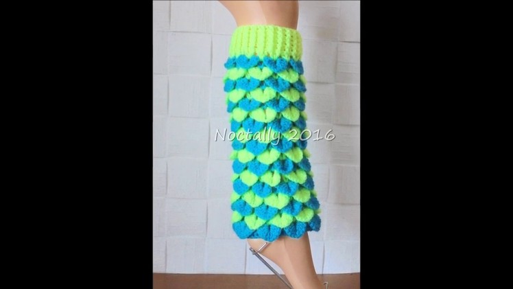 Crocodile Stitch Crochet Leg Warmers