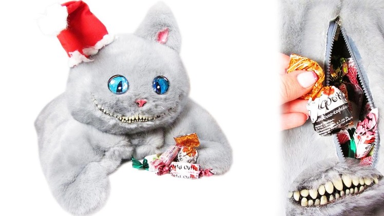 DIY Cheshire Cat Christmas bag