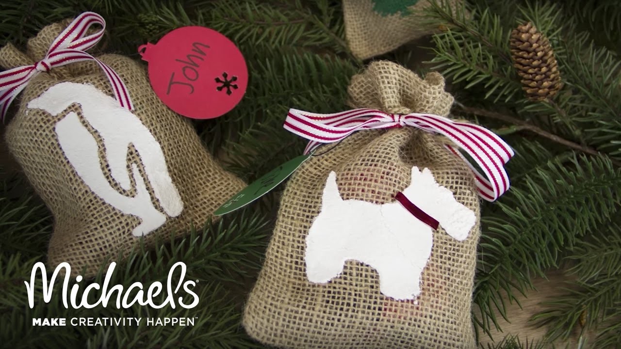 DIY, Decorative Burlap Gift Bag, Michaels