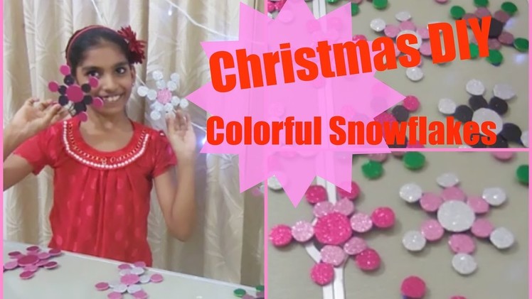 DIY Snowflakes for Christmas Tree | How to make Snowflakes using Foam Sheets | Kids Happiness