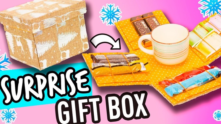 Easy Surprise Box -  DIY Christmas Gift Box | Christmas Crafts | The Cat Crafts